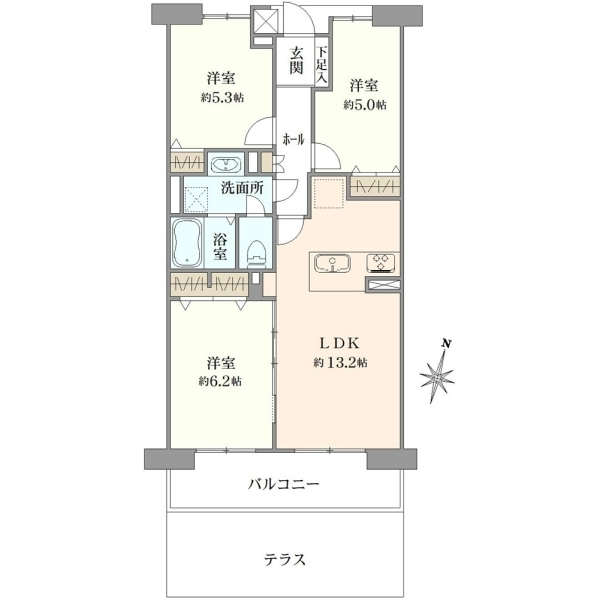 ロイヤルシャトー浦和常盤 間取図