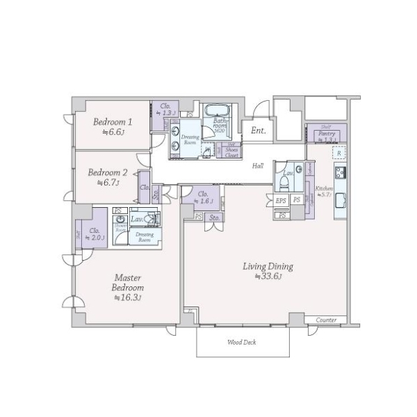 クレストコート砂土原 間取図