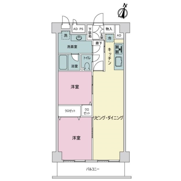 メガロン大森 間取図