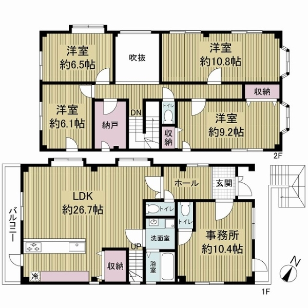 神戸市中央区日暮通６丁目 間取図
