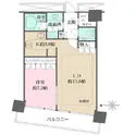 Ｍ．Ｍ．ＴＯＷＥＲＳ　ＦＯＲＥＳＩＳ　Ｌ棟 間取図