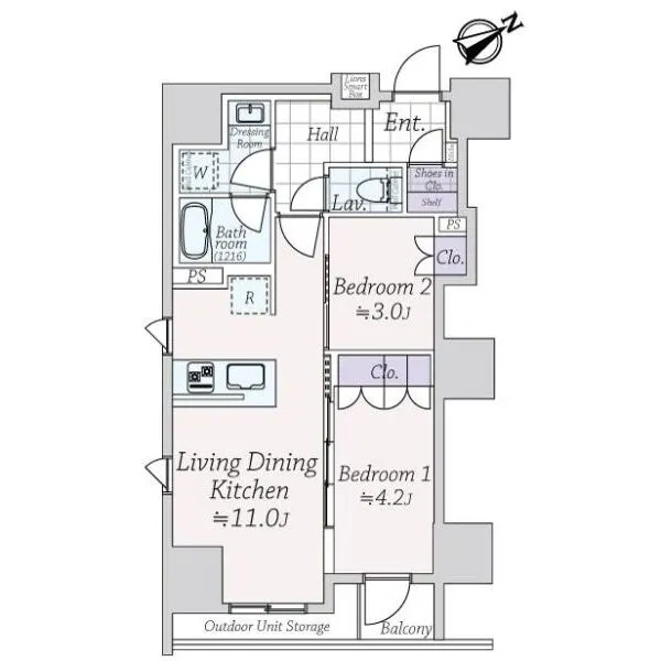ザ・ライオンズミレス蔵前 間取図