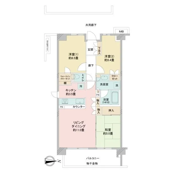 ウェリスときわ台 間取図