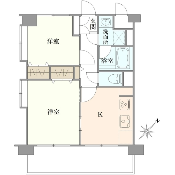 コープ野村アーバニティ王子 間取図