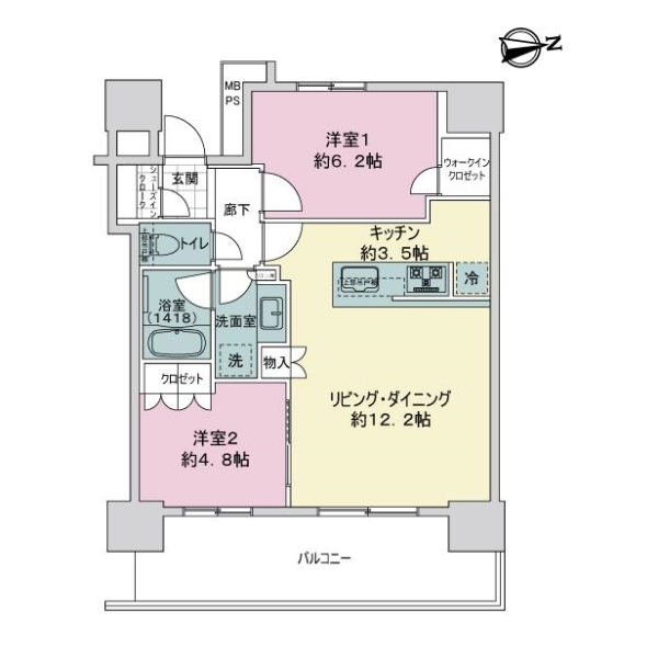 ライオンズタワー柏 間取図