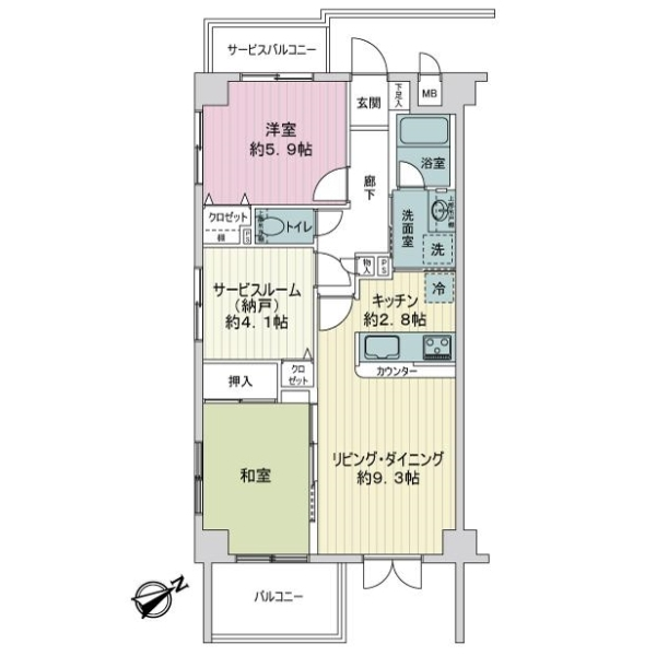 エクセル立教前 間取図