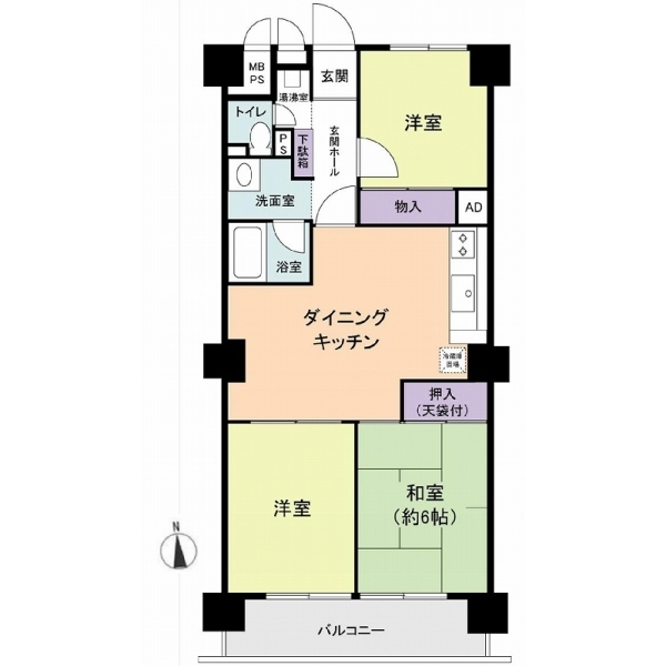 日商岩井新小岩マンション 間取図