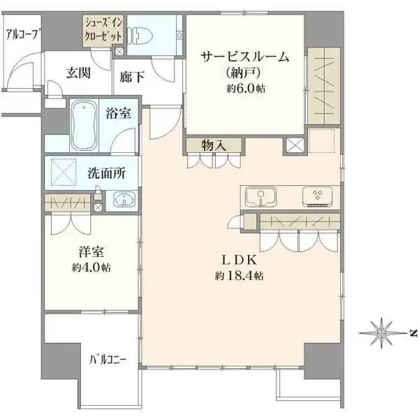 レ・ジェイド京都東洞院 間取図