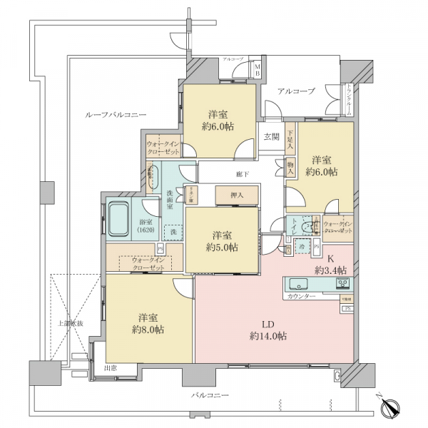 ベリスタ東淀川Ｄ棟 間取図