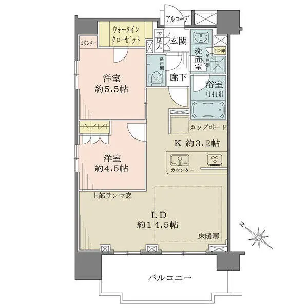 ウィルローズ王子 間取図