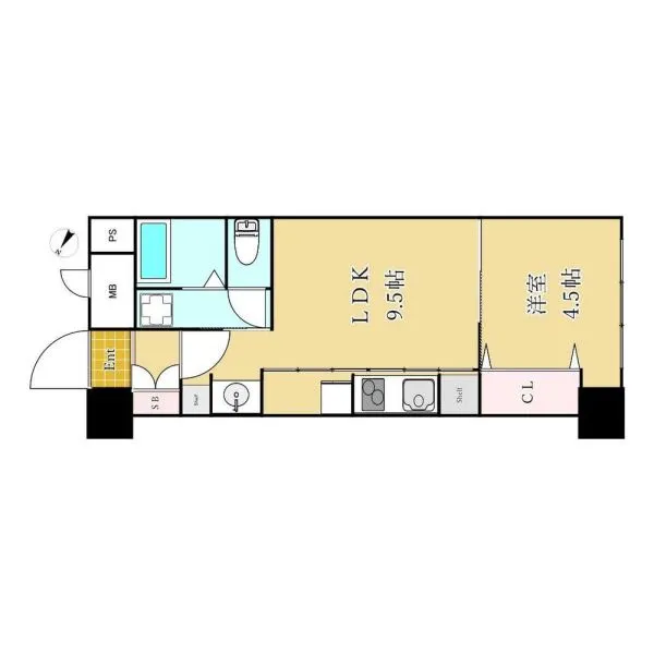 秀和第２築地レジデンス 間取図