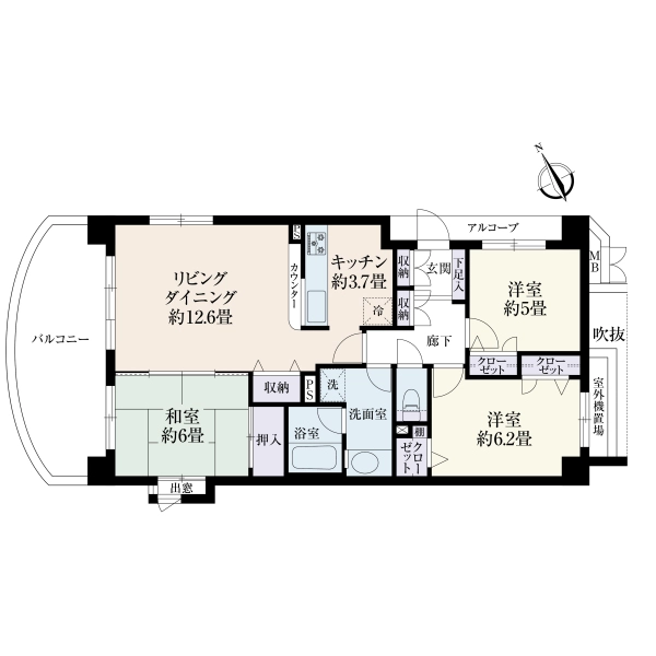 ファミール逗子シーサイドヒルズ 間取図