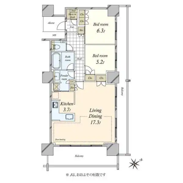 プラウドシティ蒲田 間取図