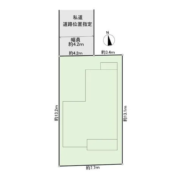 川口市上青木西4丁目 区画図