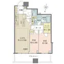 パークタワー勝どきサウス 間取図