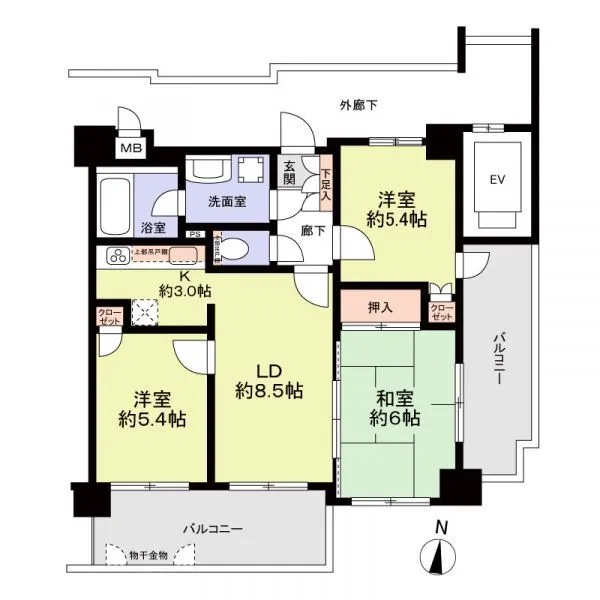 マイキャッスル赤羽アーバンステージ 間取図