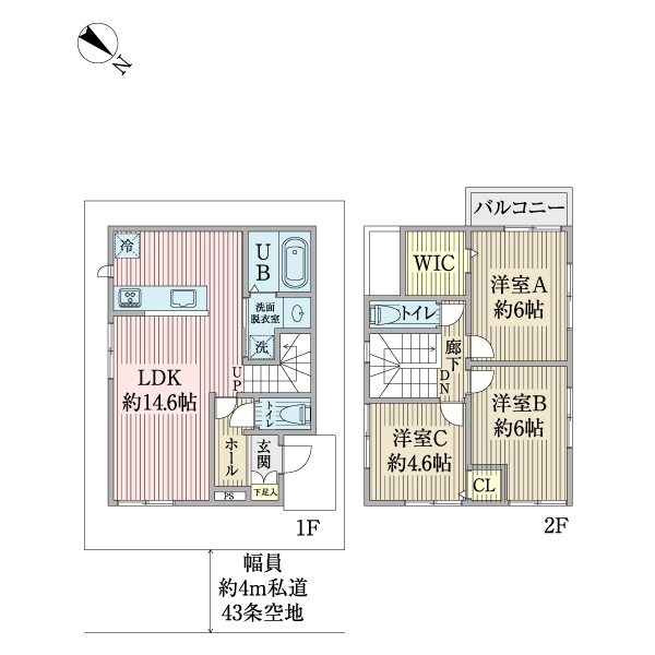 市川市大洲３丁目 間取図