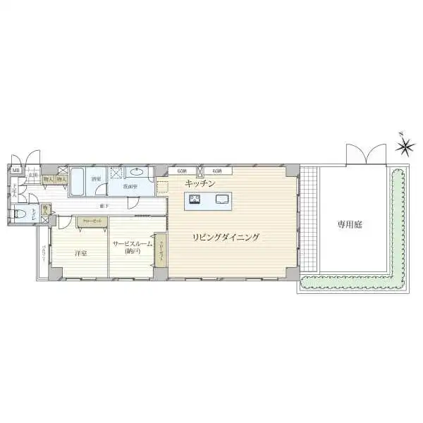 アルカンシエール白金 間取図