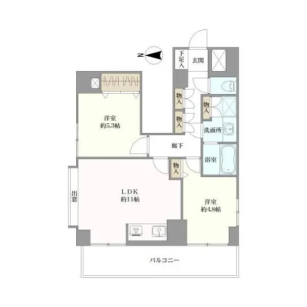 キャッスルマンション目白西 間取図