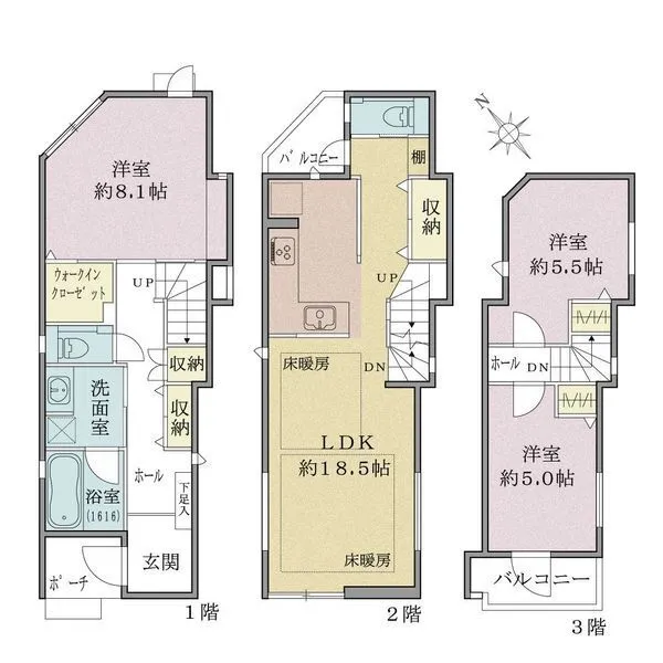 江戸川区平井６丁目 間取図
