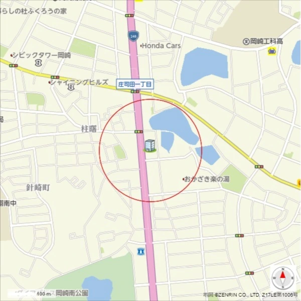 岡崎市庄司田１丁目 現地案内図