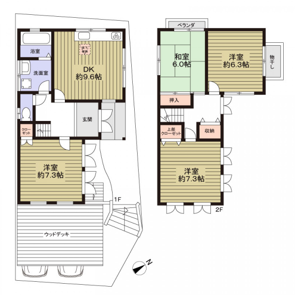 京都市伏見区桃山町遠山 間取図