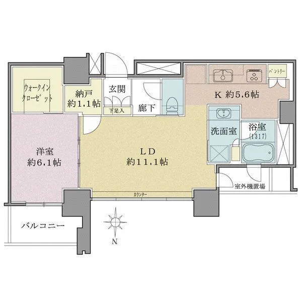 グランドミッドタワーズ大宮スカイタワー 間取図(平面図)