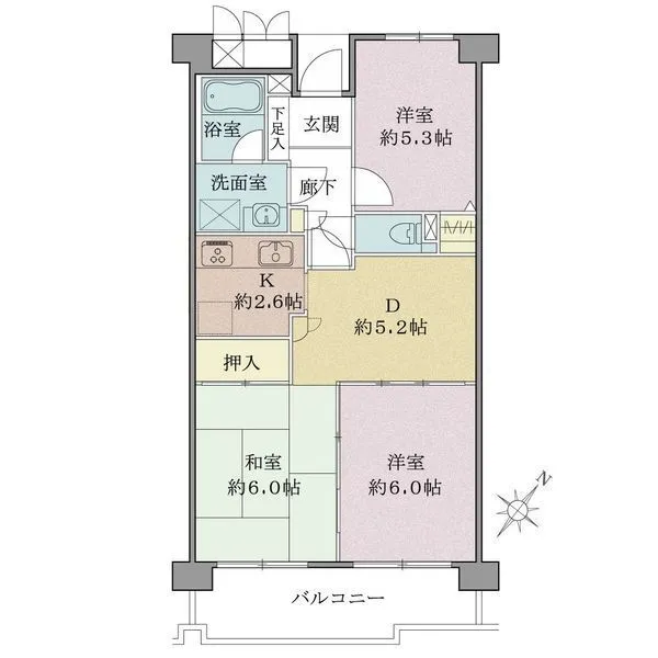 アーバンハイツ巣鴨A棟 間取図(平面図)