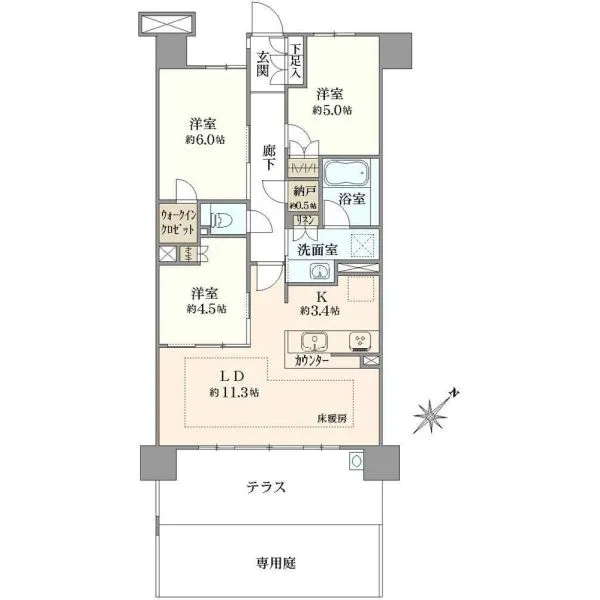 プレミスト王子神谷 間取図