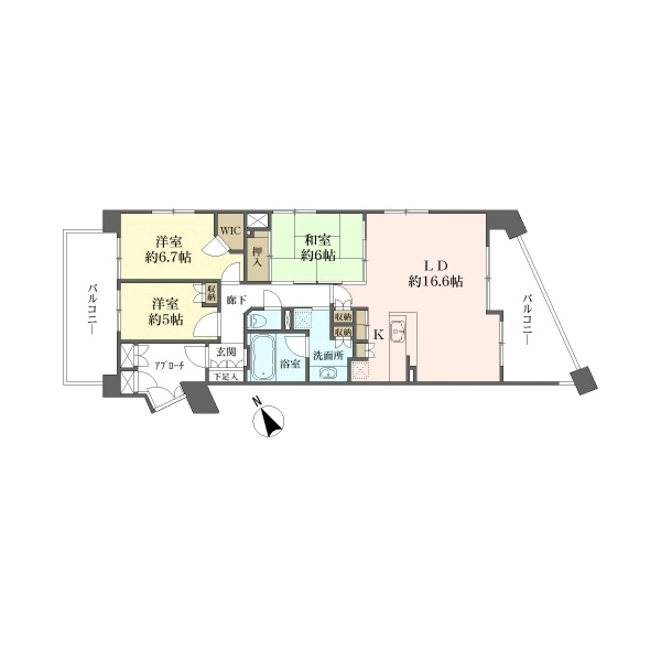 プライマルシティ 間取図
