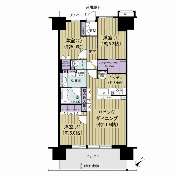 ザ・フォレシス 間取図