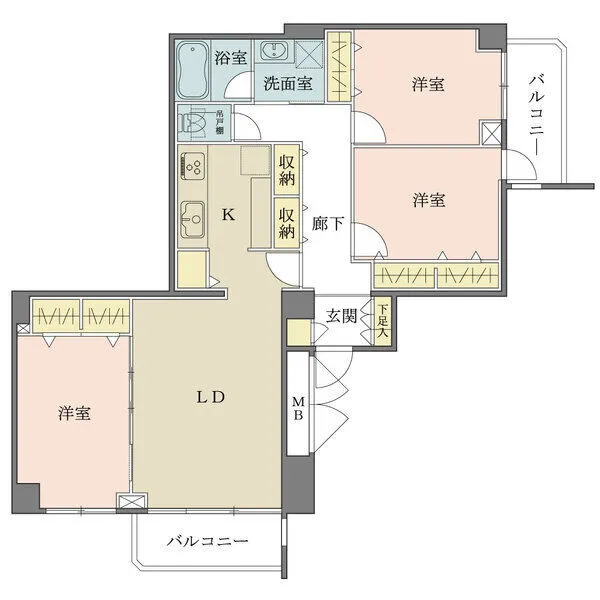 徳川マンション 間取図