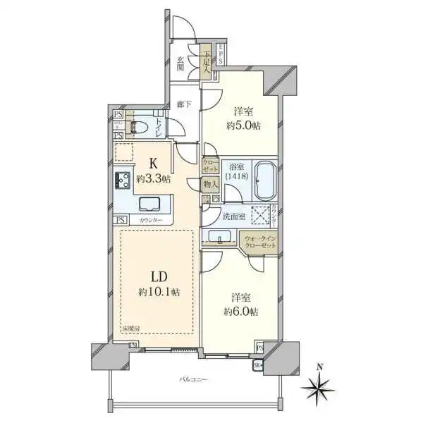 シティハウス板橋大山 間取図