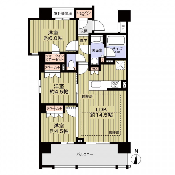 オープンレジデンシア瑞穂桜山 間取図