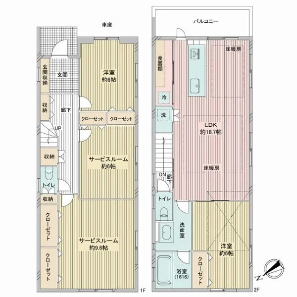 杉並区宮前2丁目 間取図