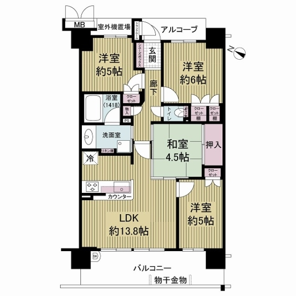 ルネ　セントエール 間取図
