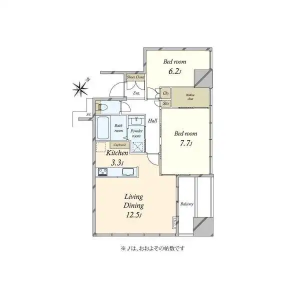 プレミストタワー白金高輪 間取図