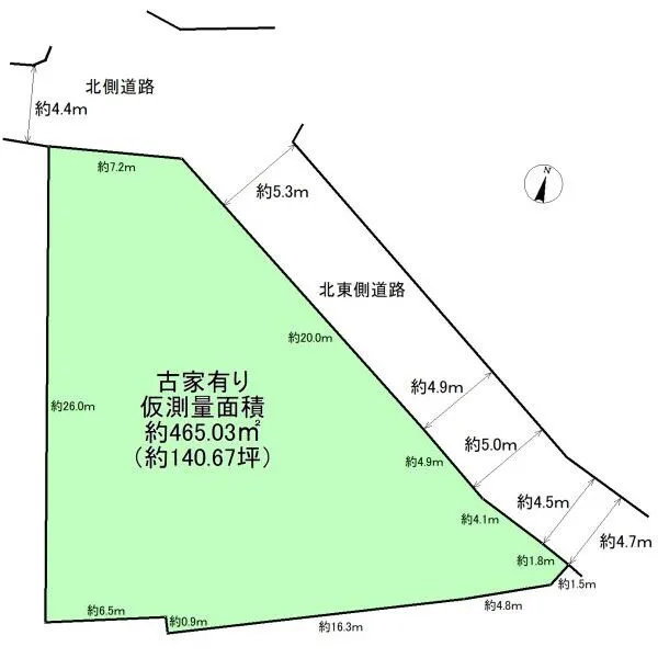 宝塚市雲雀丘３丁目 区画図
