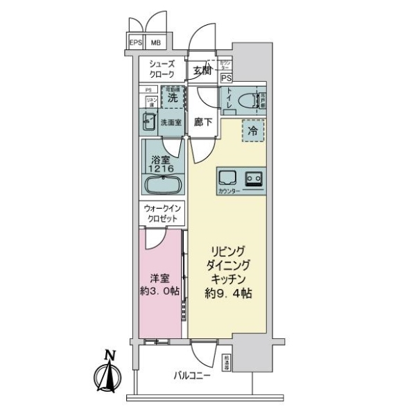 ソルティア新川崎 間取図