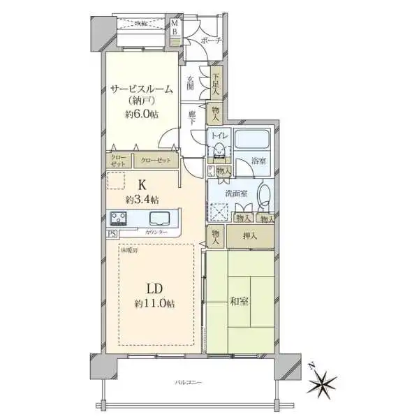 クレストフォルム清澄庭園 間取図