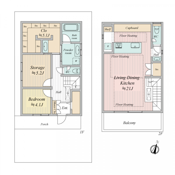 杉並区南荻窪１丁目 間取図