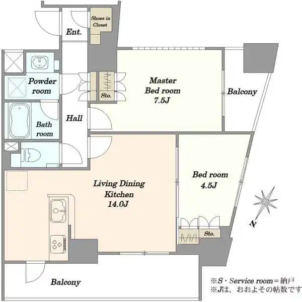 アトラス雑司が谷 間取図
