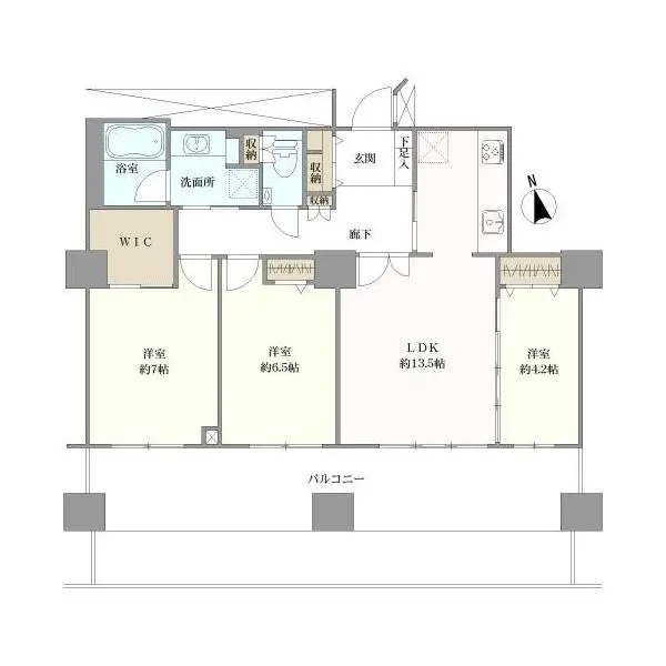 ヴィータ聖蹟桜ケ丘 間取図
