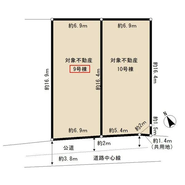 船橋市夏見6丁目 区画図