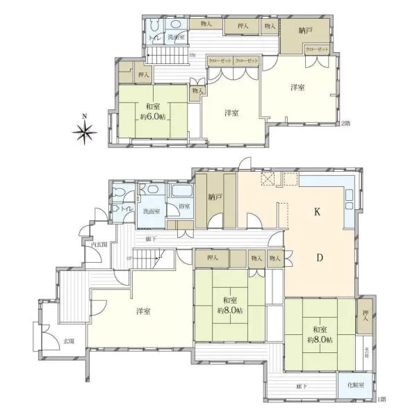 八尾市刑部２丁目 間取図