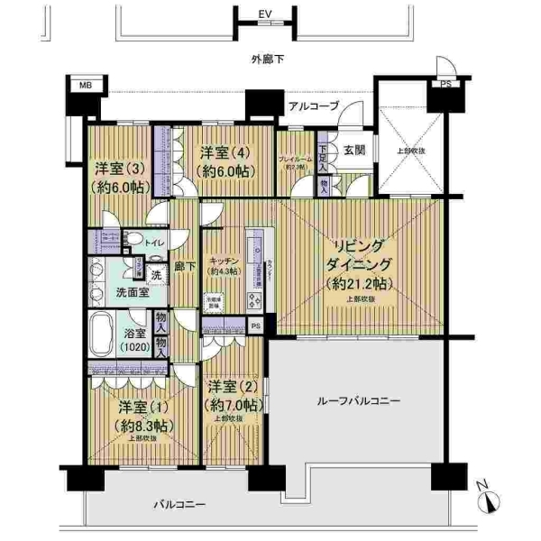 ユトリシア壱番街 間取図