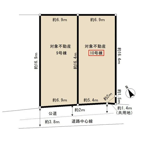 船橋市夏見6丁目 区画図