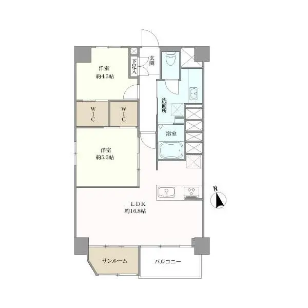 まんしょん中目黒 間取図