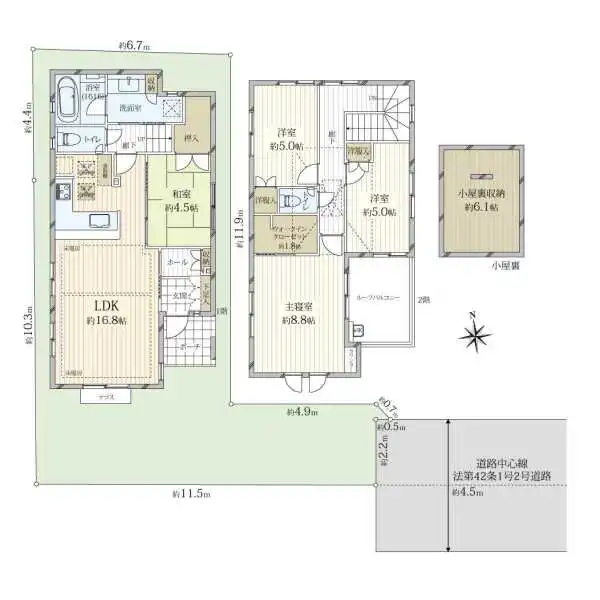 練馬区下石神井５丁目 間取図