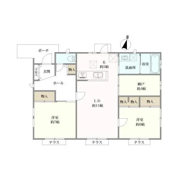 流山市加４丁目 間取図